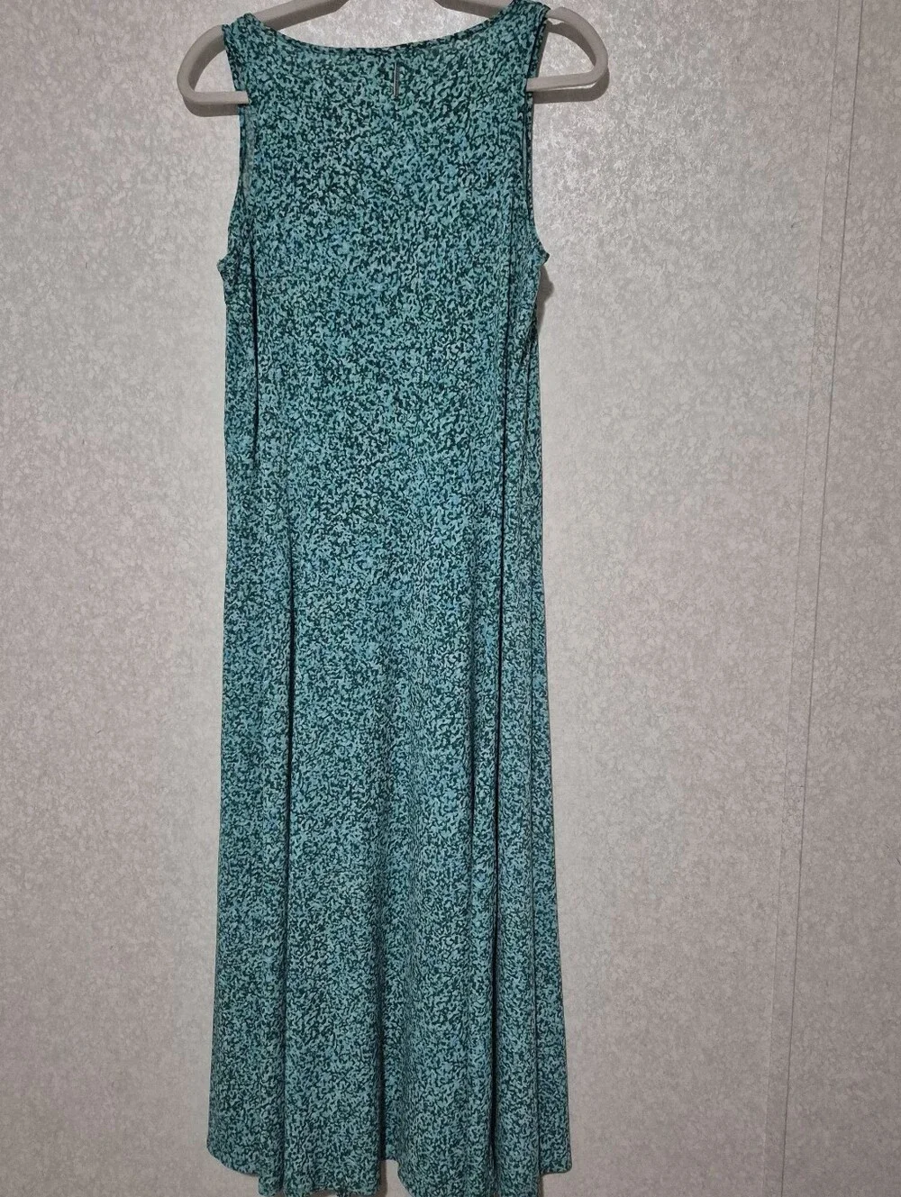 Michael Kors Teal Floral Sleeveless Maxi Dress Size:XL